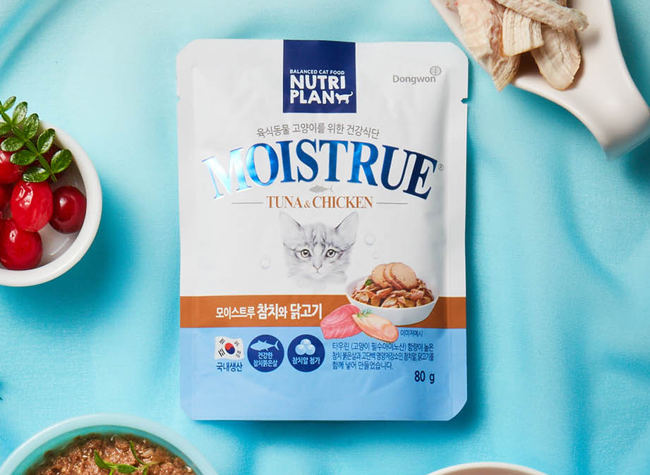 [Dongwon NutriPlan] MOISTRUE Tuna & Chicken Wet Snack.